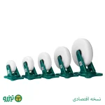 چرخ چدنی تفلون متحرک